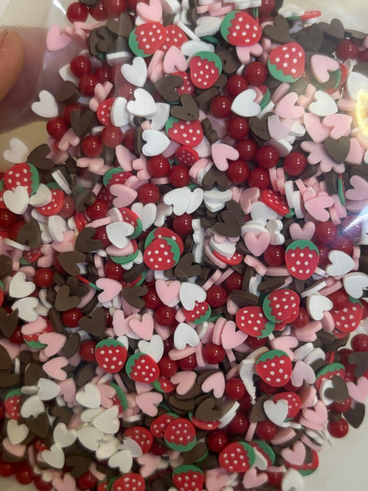 Strawberry Mix - 50g Clay Slices