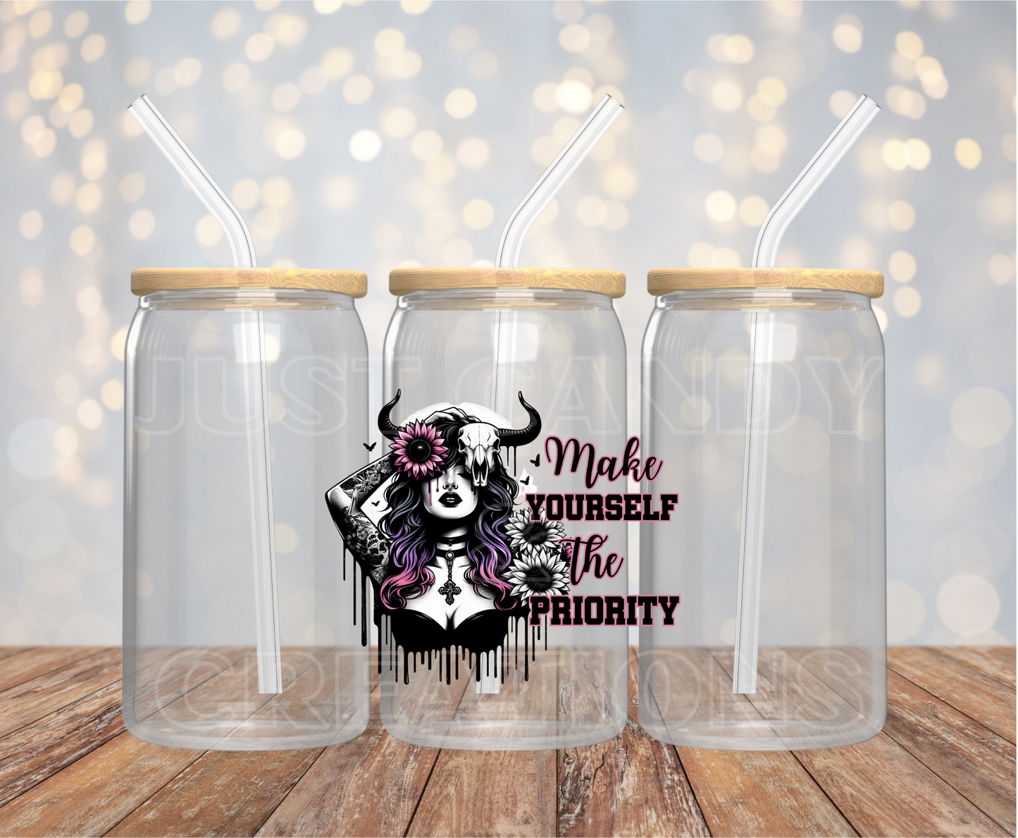 Make Yourself The Priority UV DTF Decal