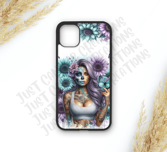 Sugar Skull Girl 2 Phone Case