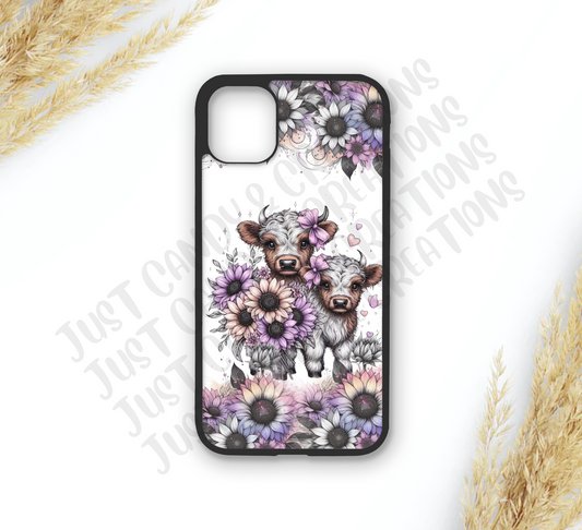 Highland Cow Duo Phone Case