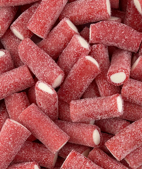 Mini Jumbo Sour Tubes Strawberry (100g)